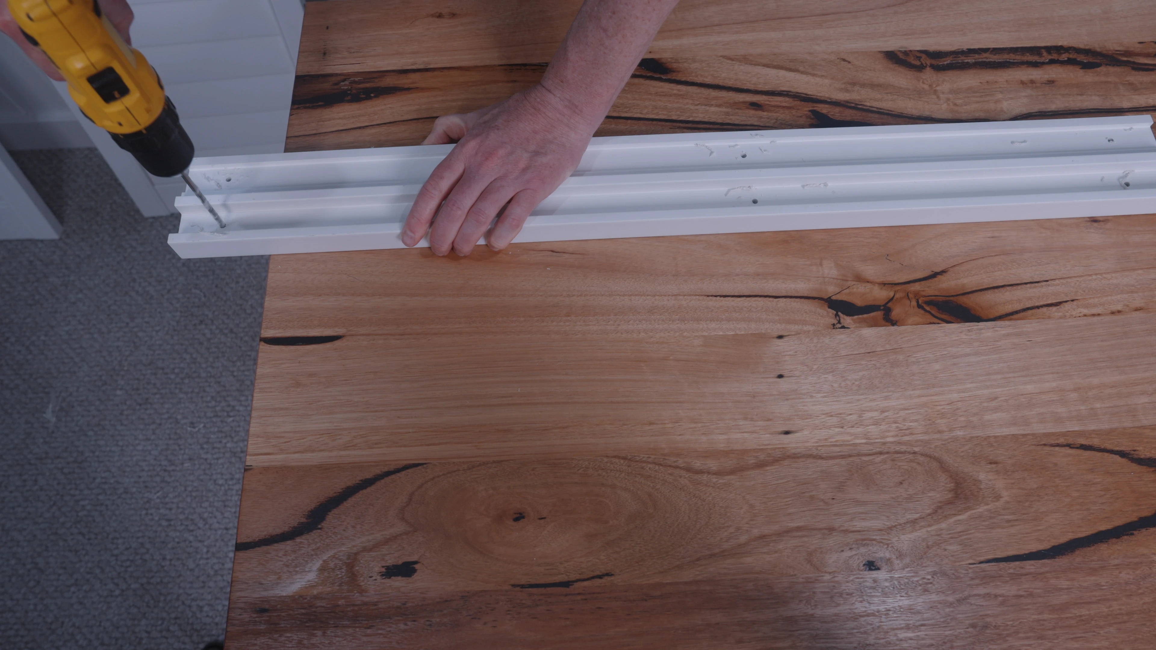 drilling-holes-u-channel