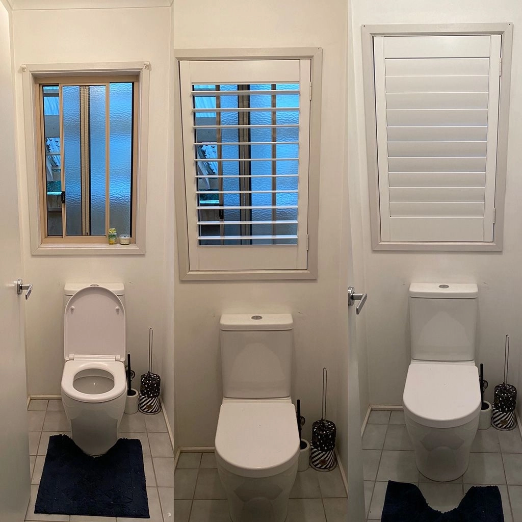 Our Plantation Shutters Were the Perfect Bathroom Upgrade