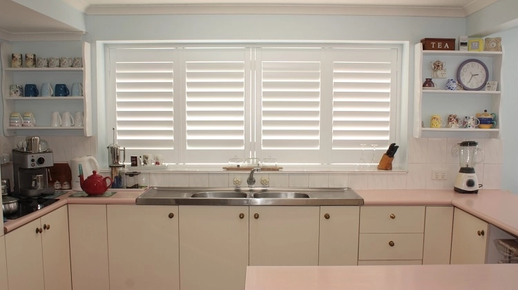 We Are Obsessed with Our New Plantation Shutters from iSeekBlinds