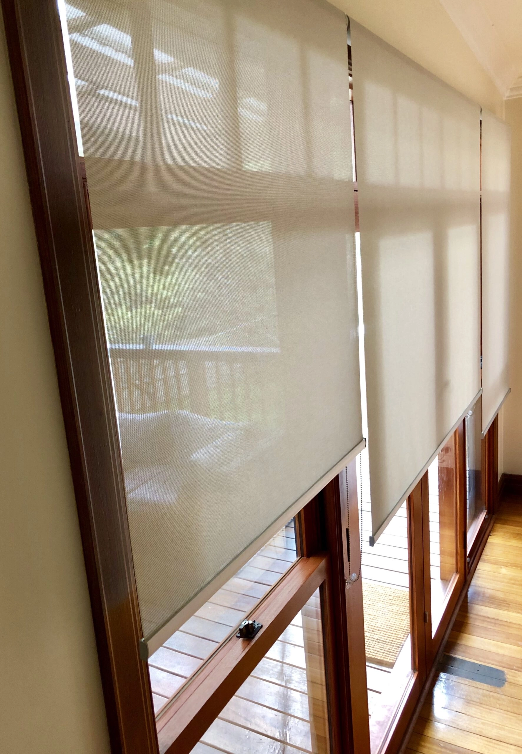 We Are in Love with the Transformation Our New Sunscreen Roller Blinds Created
