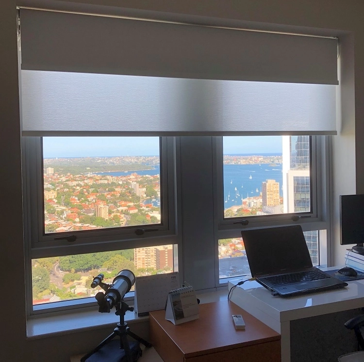 Our Motorised Roller Blinds Are a Wonderful Addition to Our Coastal Home