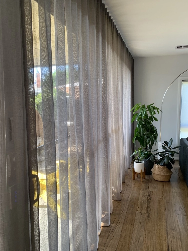 So Much Better Than Expected Our New Sheer Curtains Are Stunning