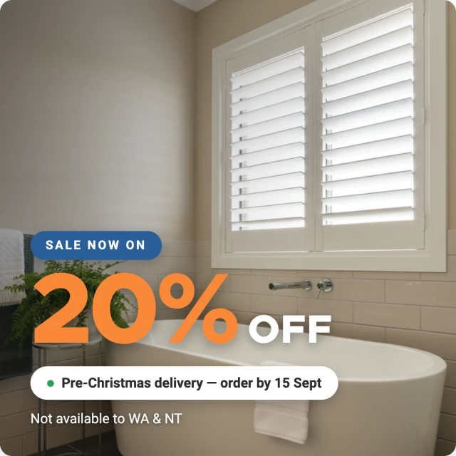 Cool White Plantation Shutter
