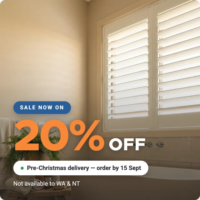 Warm White Plantation Shutter