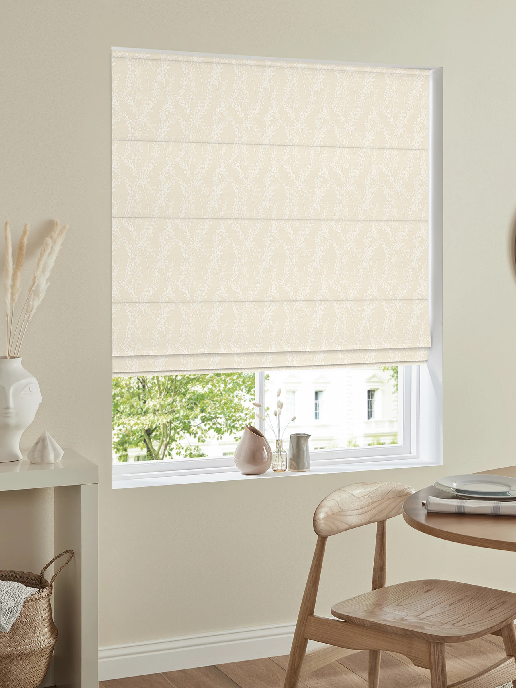 Edna Snow CB Value Roman Blinds