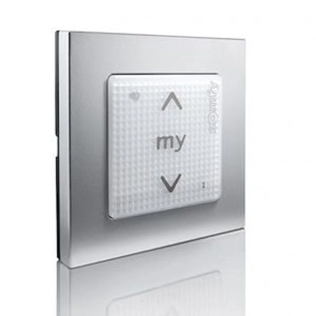 Somfy Smoove RTS One Wall Switch Silver