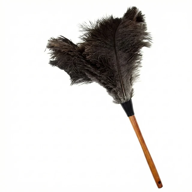 Ostrich Feather Duster 700mm Wooden Handel