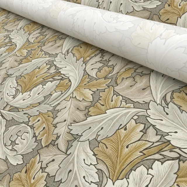 William Morris Acanthus Flint Roller Sample