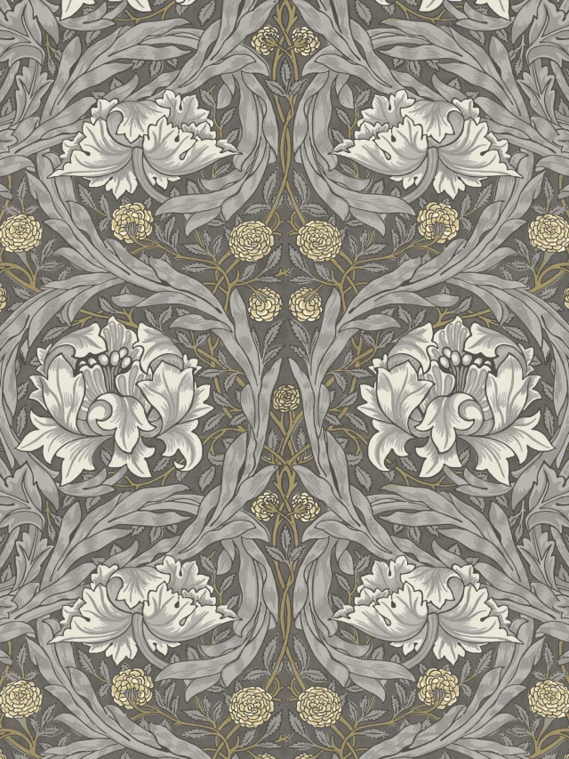 William Morris African Marigold Cornflower Roller