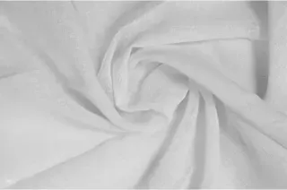 HAALUX Aire White sheer curtain fabric swatch