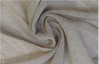 HAALUX Aire Parchment sheer curtain fabric swatch