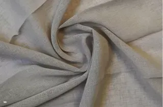 HAALUX Aire Linen sheer curtain fabric swatch