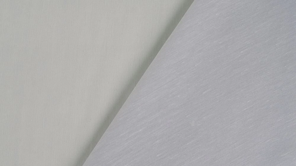 Mykonos Storm sheer curtain fabric swatch