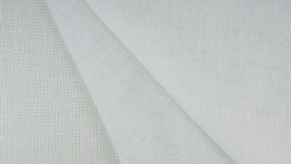 Vevey Chalk fabric swatch, sheer