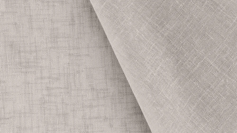 Bali sheer curtain fabric in Flax
