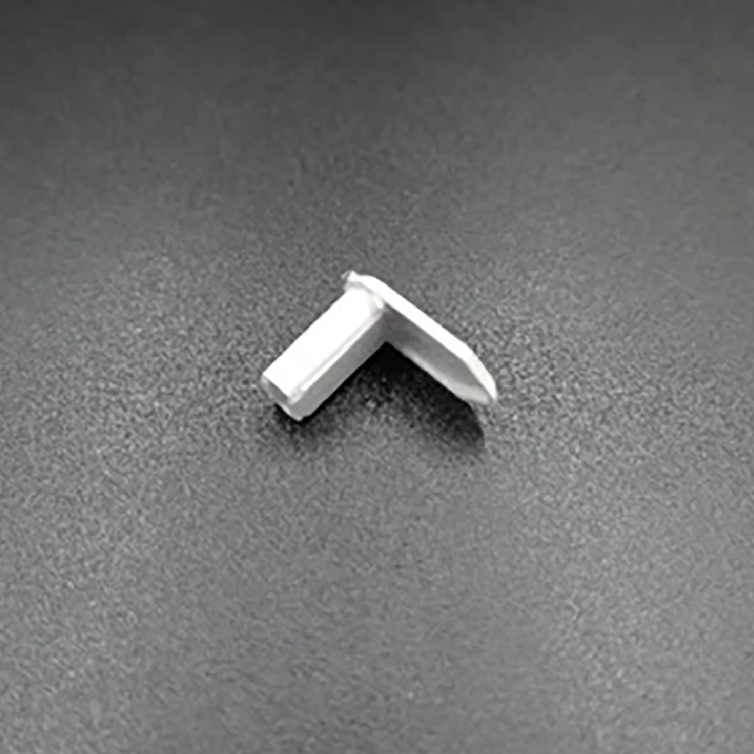 Base Rail Flat End Caps White