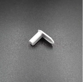 Base Rail Flat End Caps White