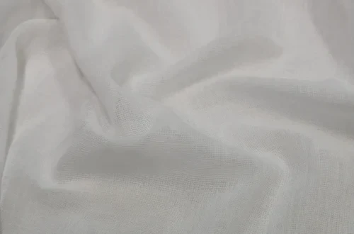 Milk HAALUX Aire sheer curtain fabric swatch
