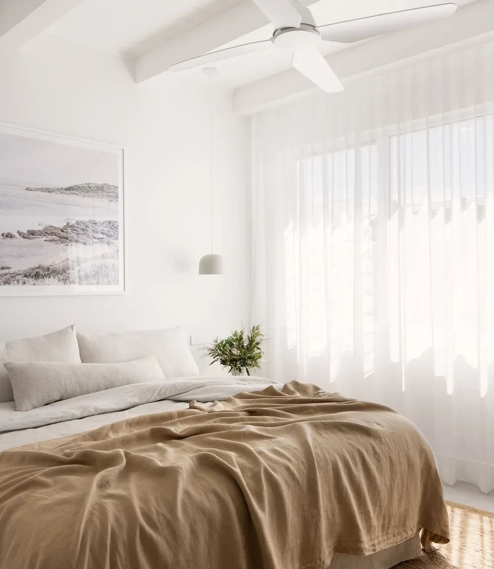 Sheer curtains beside a bed, Dream Home 10