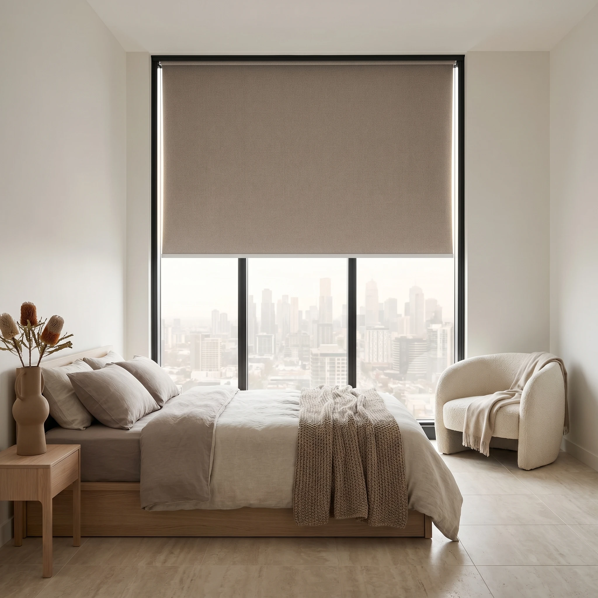 Fig Linesque Blockout Roller Blind