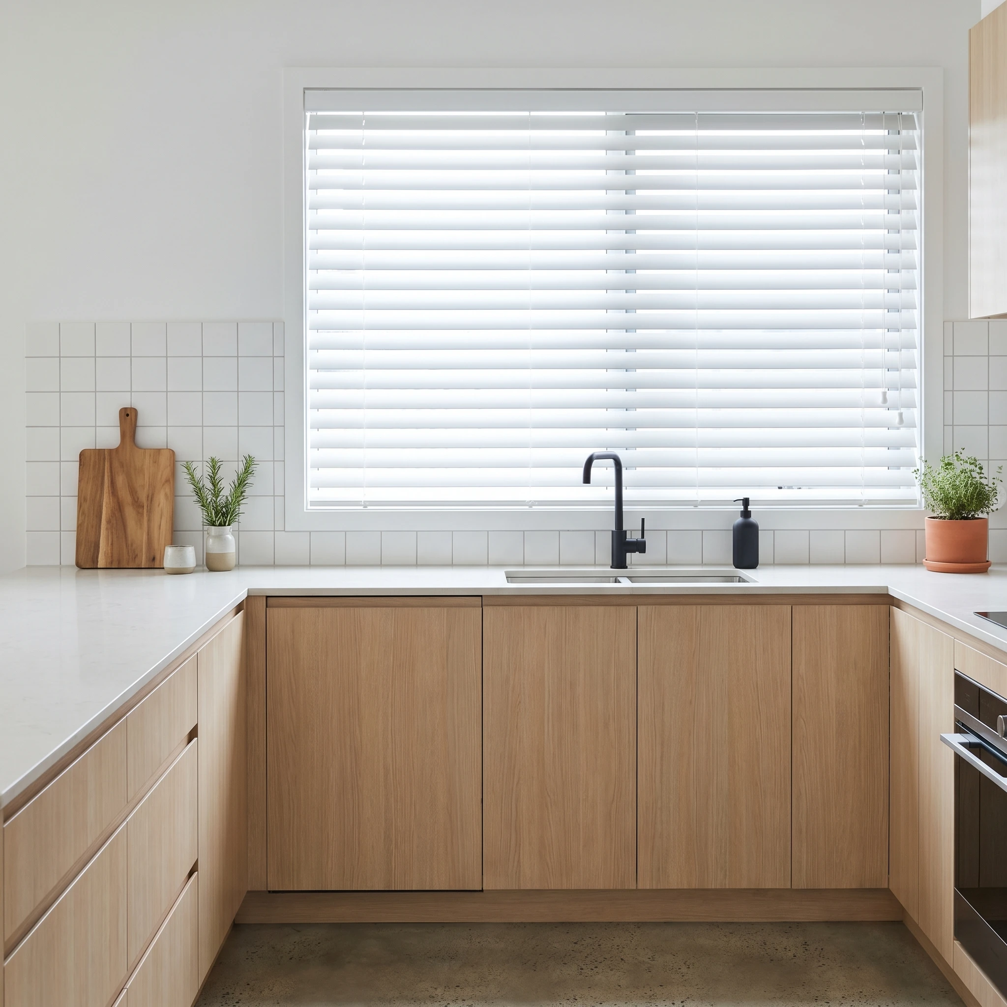 Budget PVC Venetian Blind 50mm White