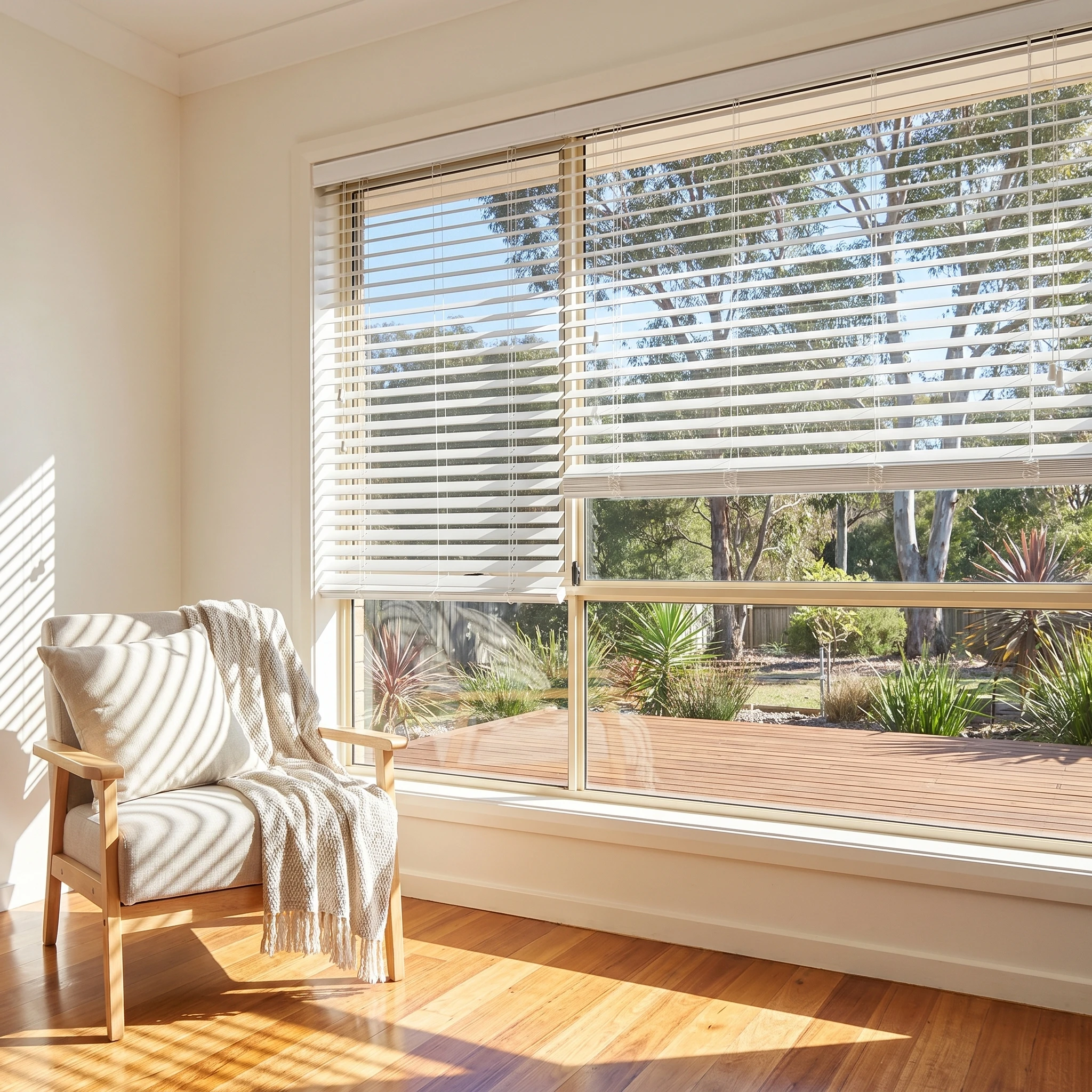 Budget Timber Venetian Blind 50mm White