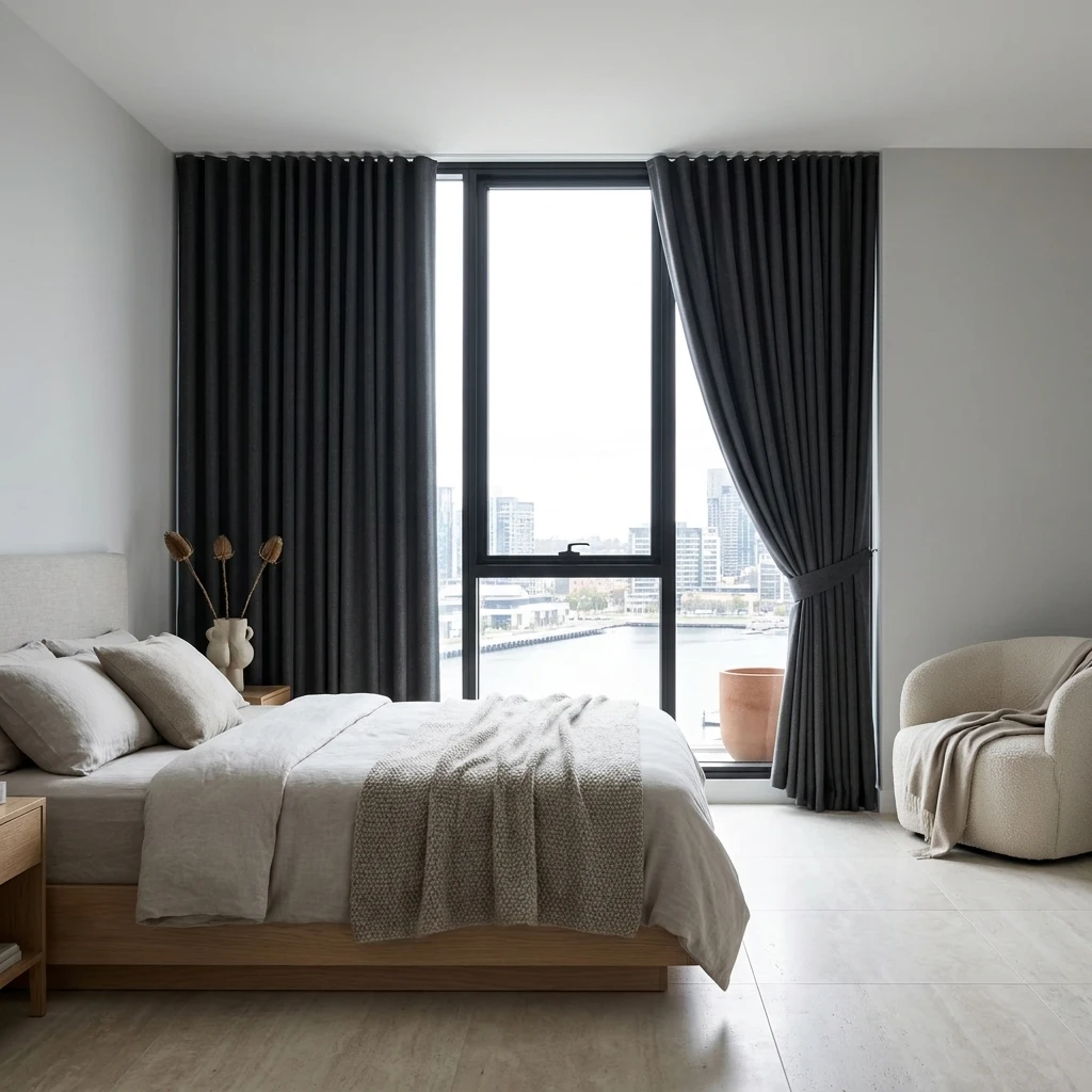 Graphite Soleil Blockout Curtain
