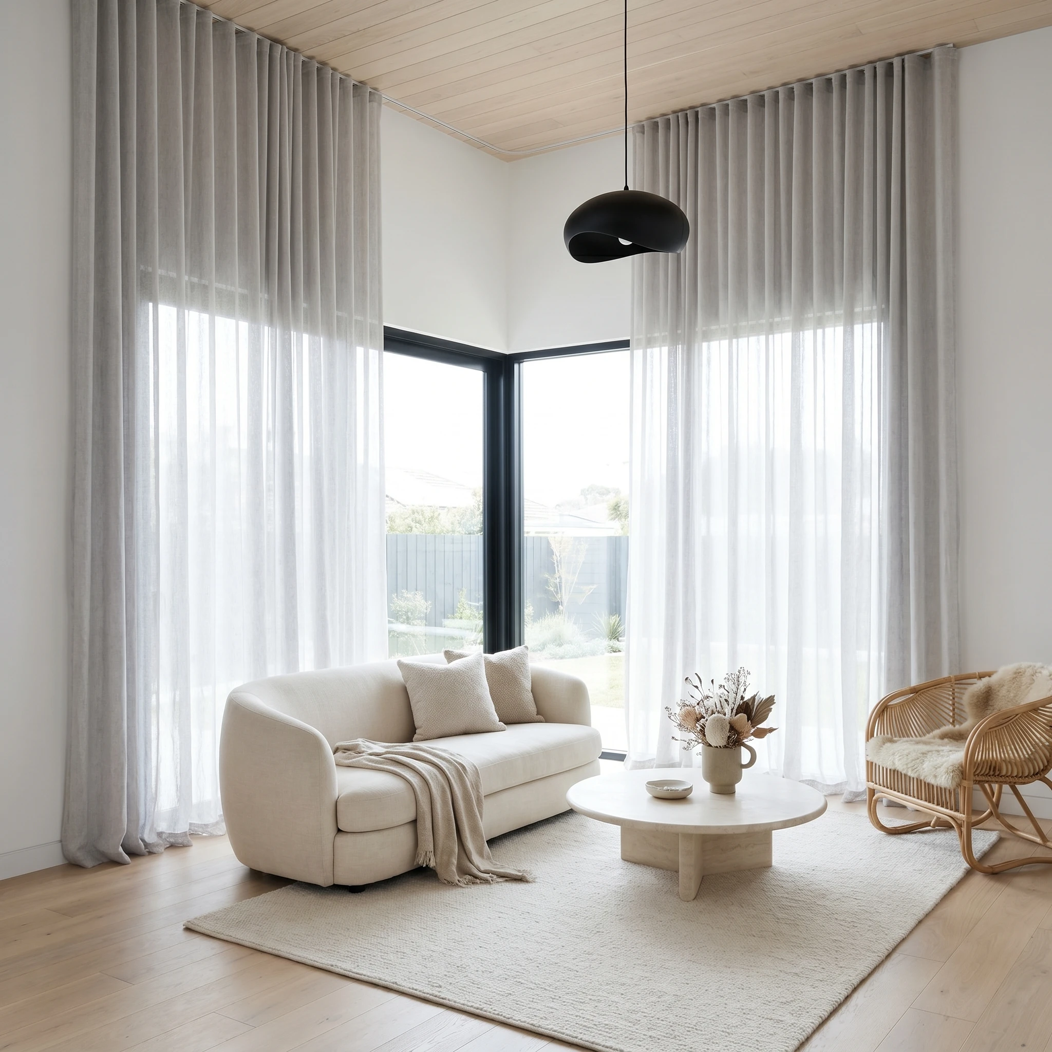 Driftwood Bali Sheer Curtain