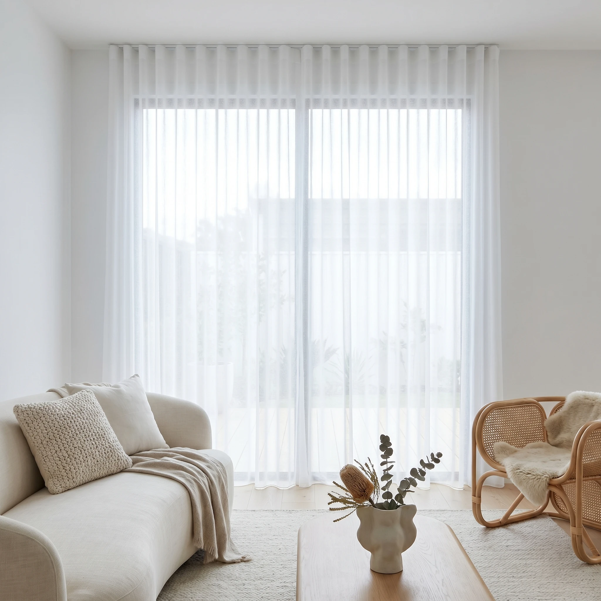 Snow Bali Sheer Curtain
