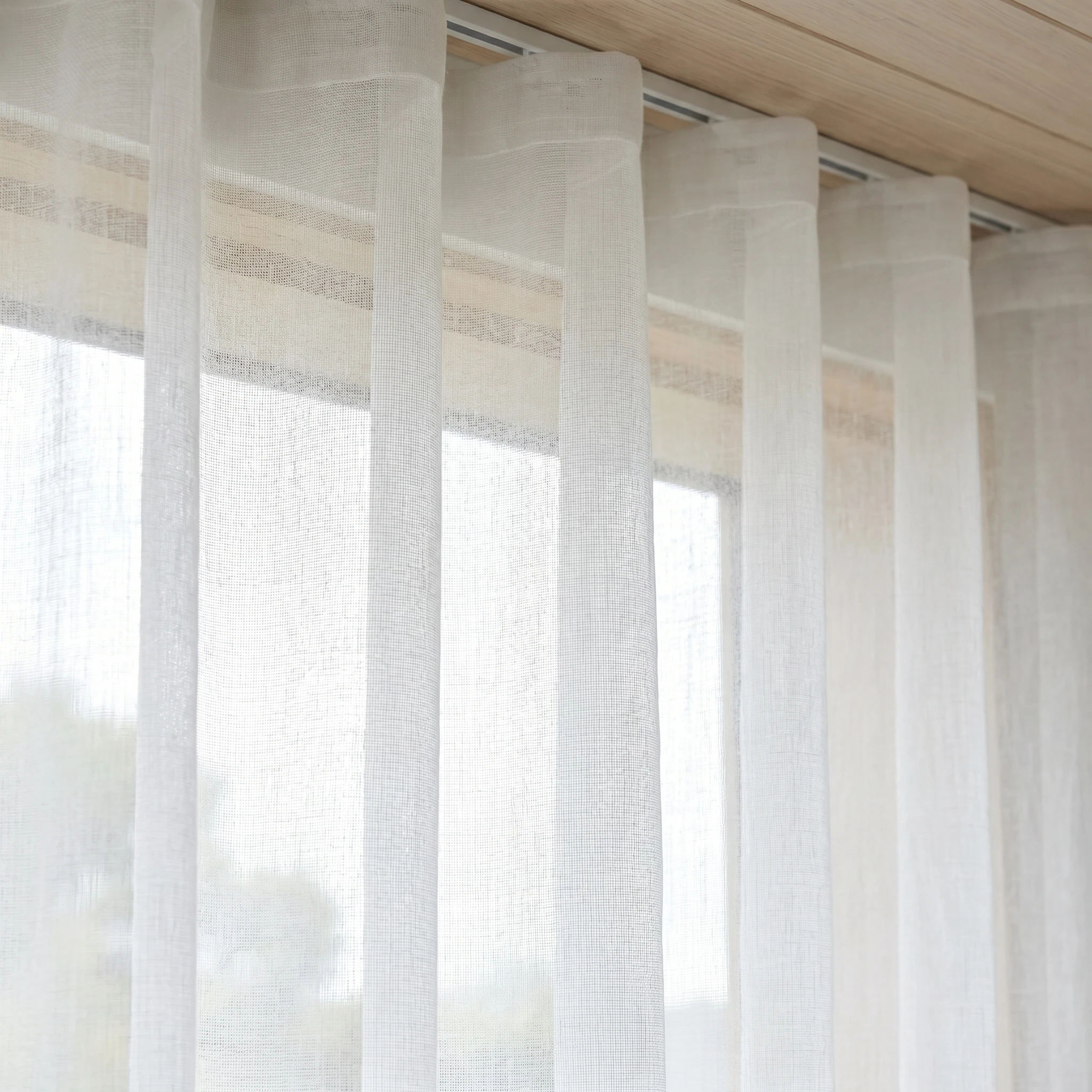 Chalk Vevey Sheer Curtain