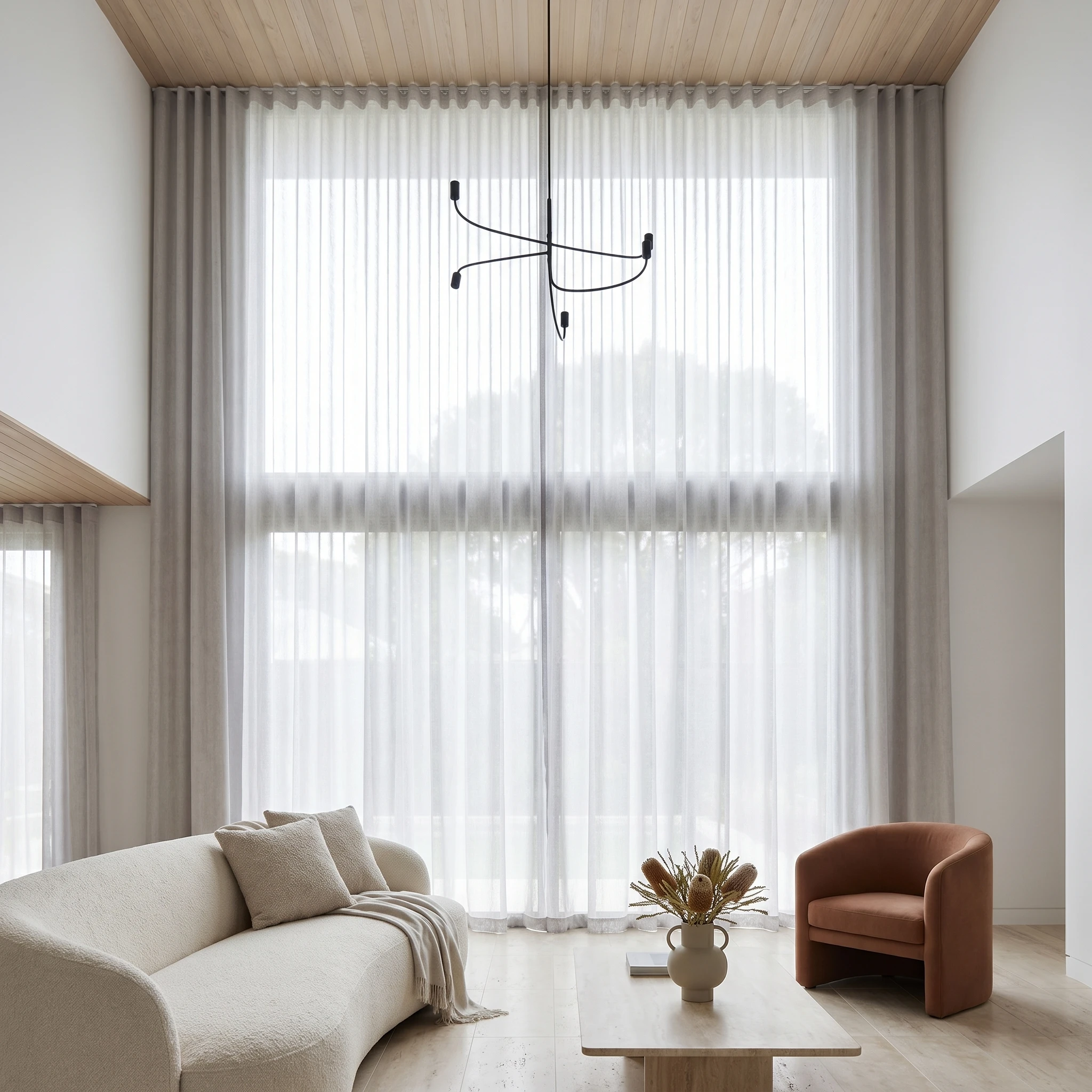 Straw Vevey Sheer Curtain