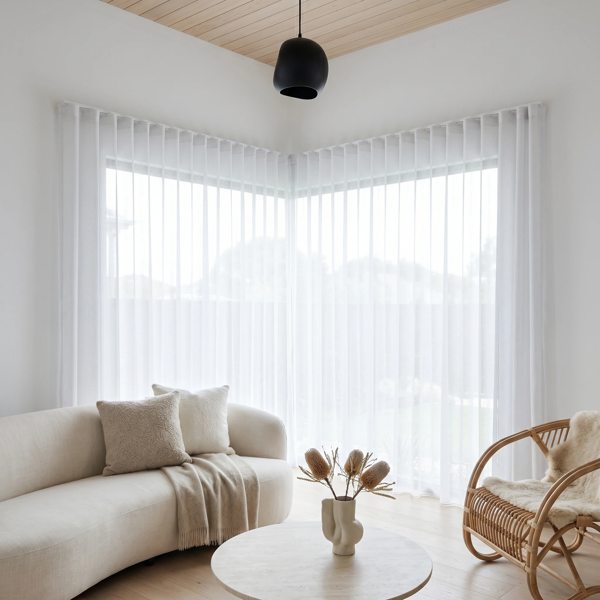 Vanilla Vevey Sheer Curtain