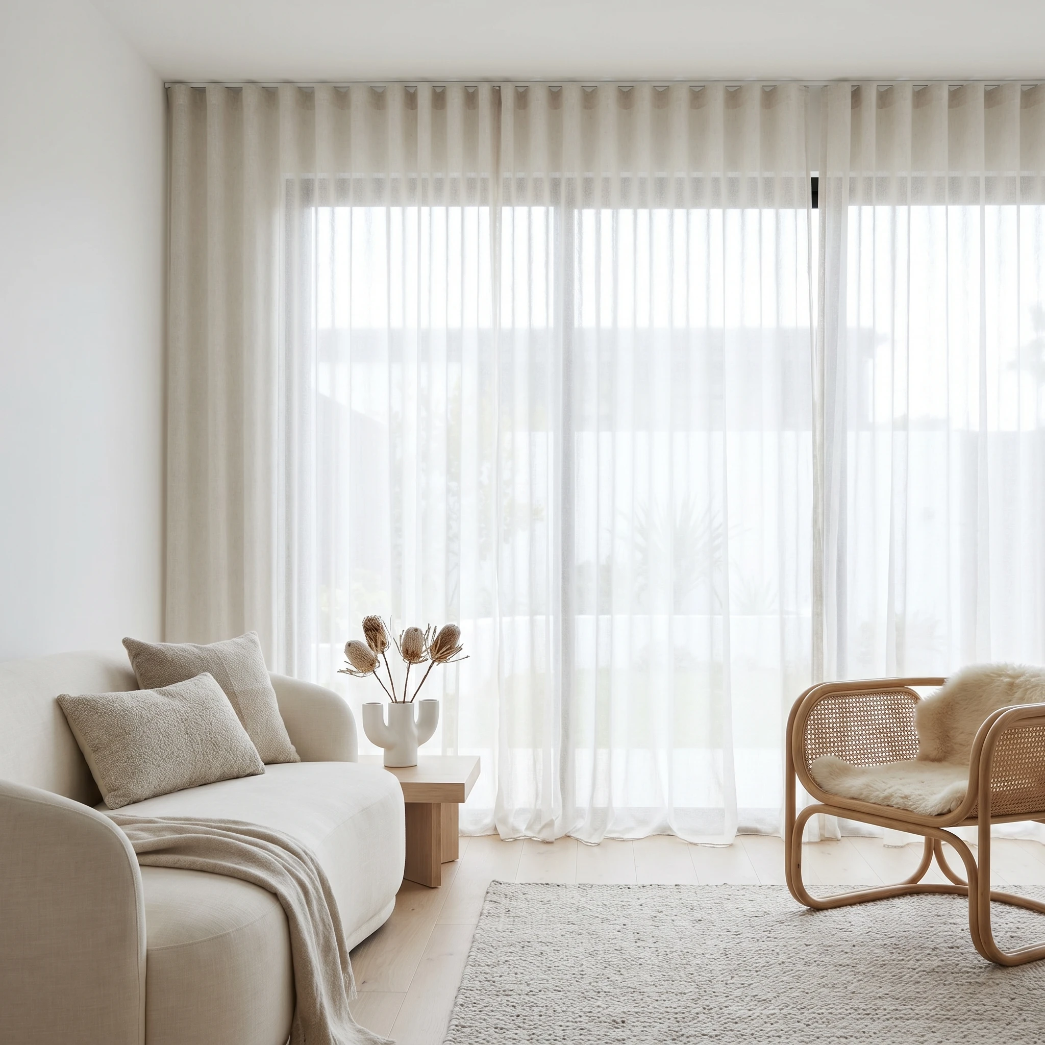 Talc Verne Sheer Curtain