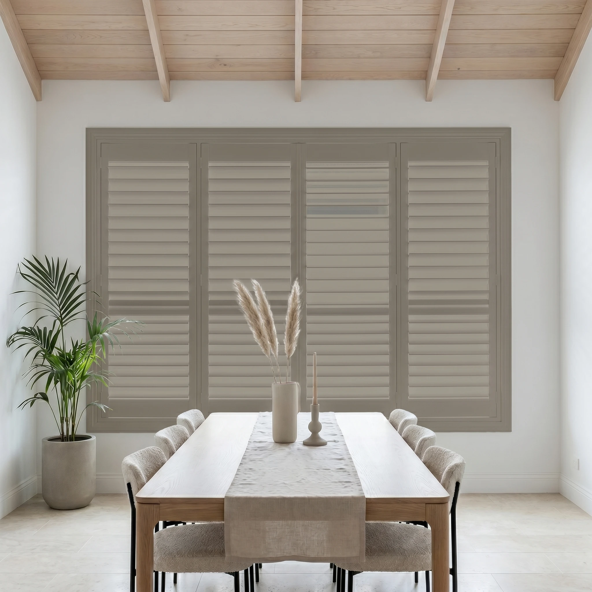 Premium Polyshield PVC Shutter Brown
