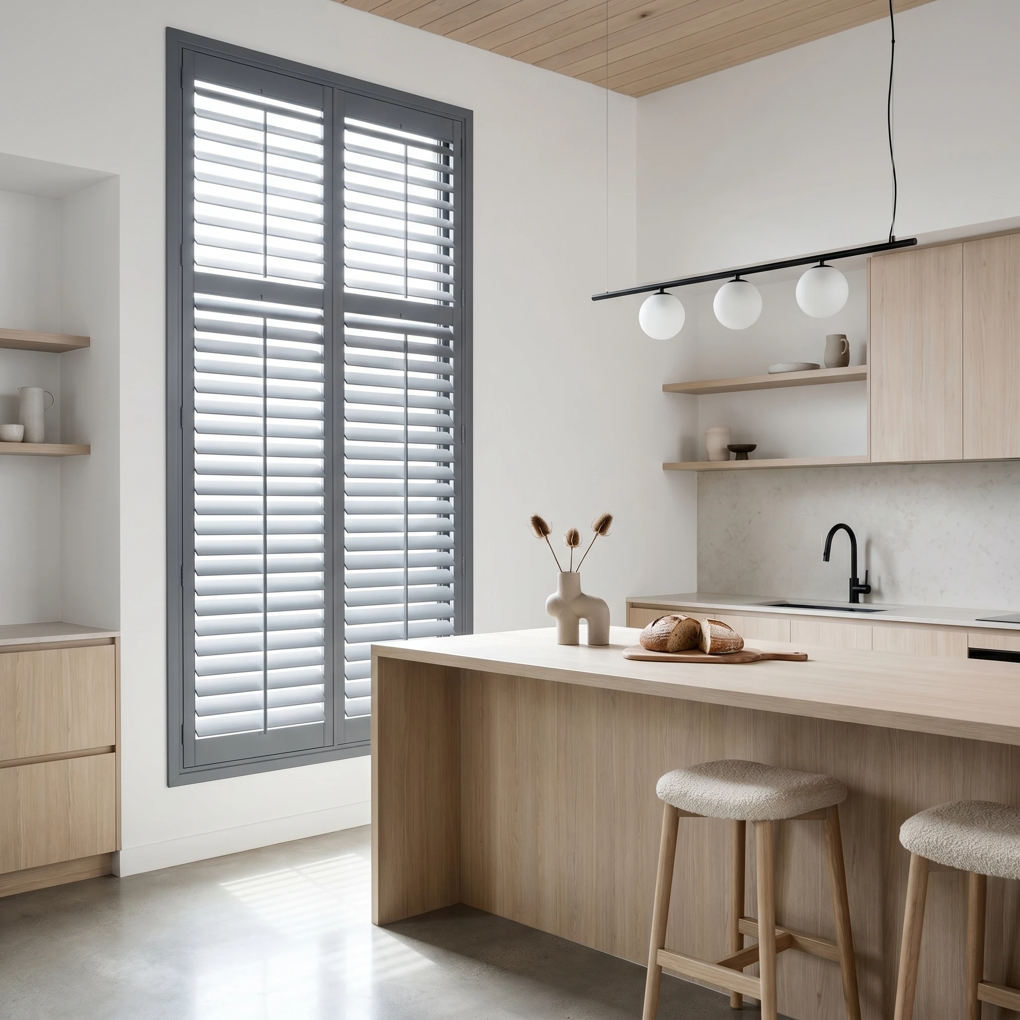Premium Polyshield PVC Shutter Grey