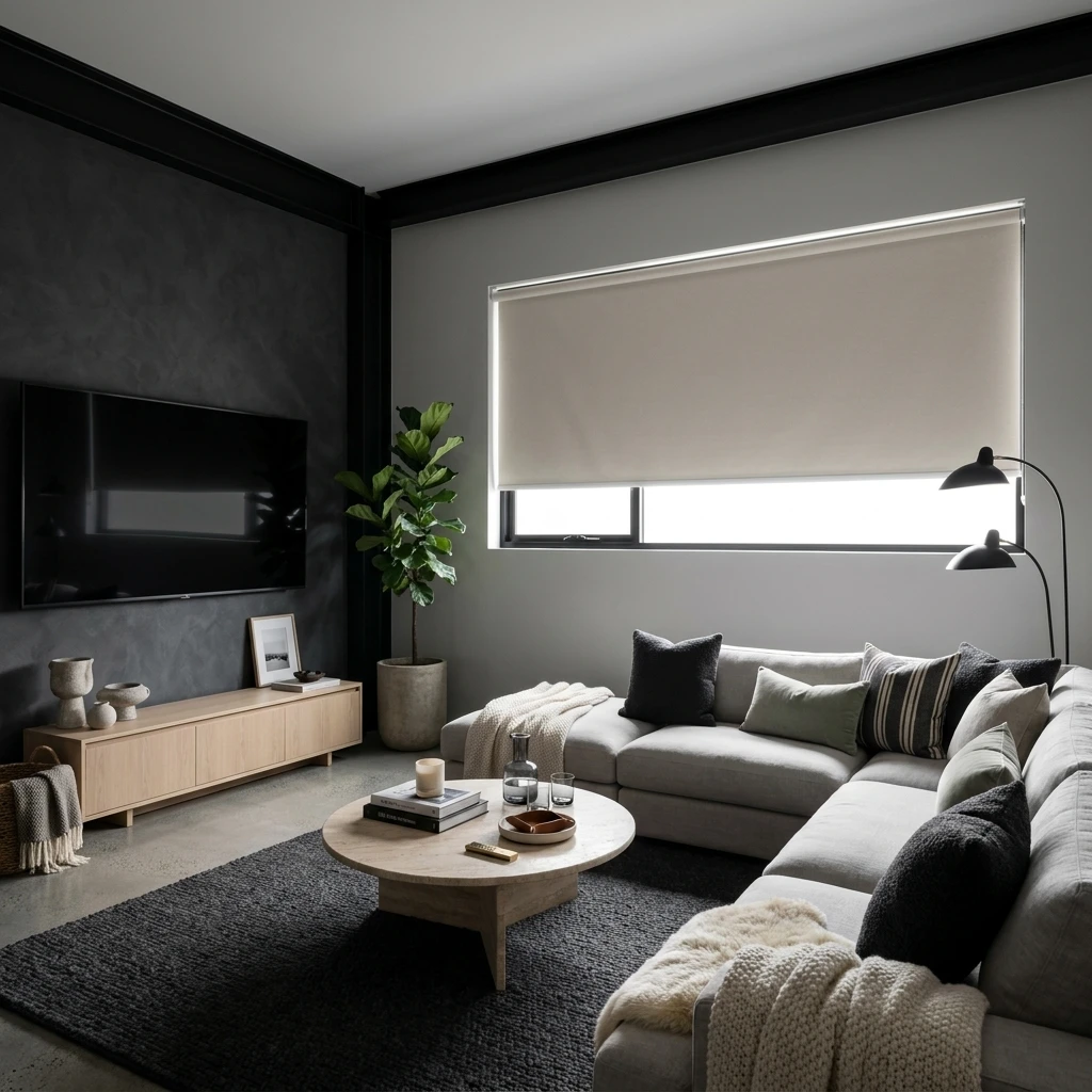 Natural Kew Blockout Roller Blind