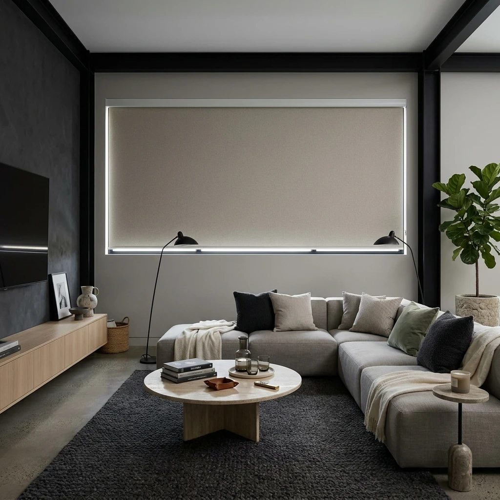 Oyster Skye Blockout Roller Blind