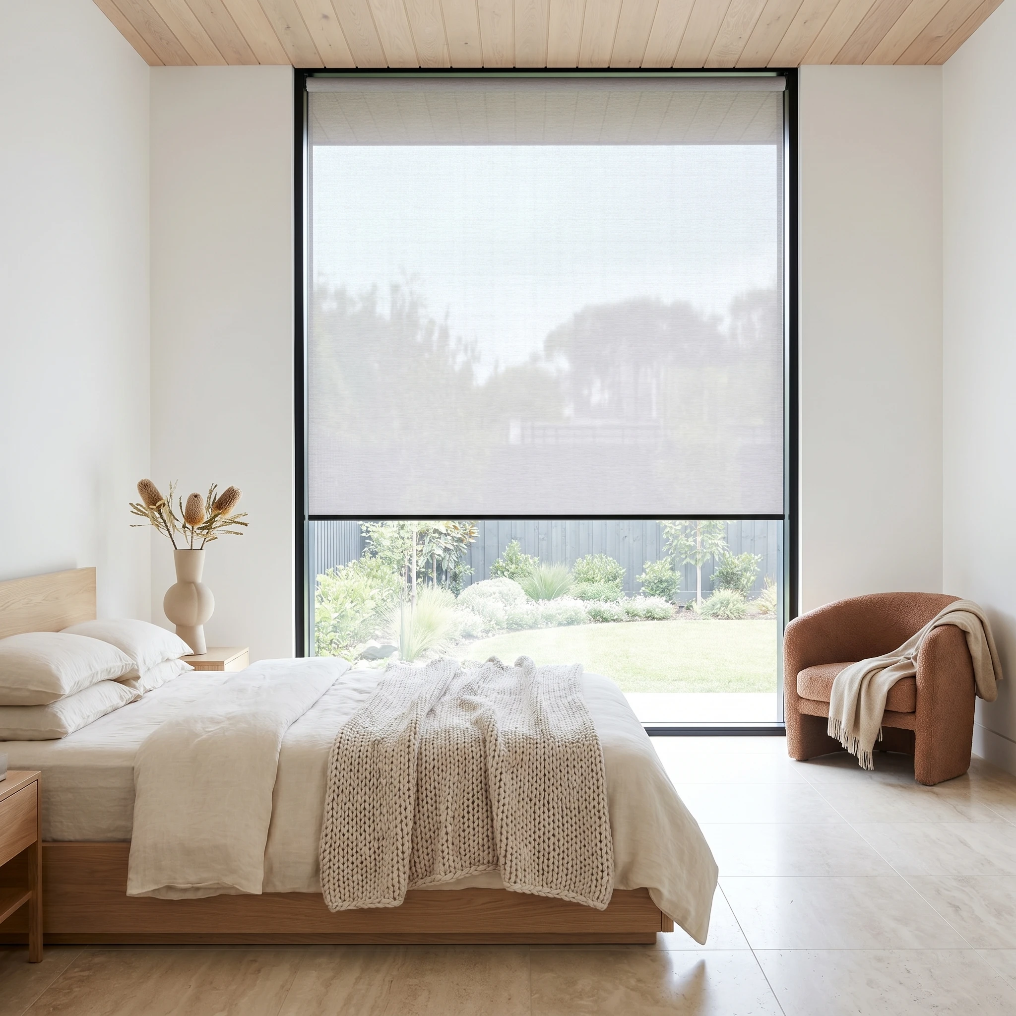 Ceramic Sanctuary Light Filtering Roller Blind