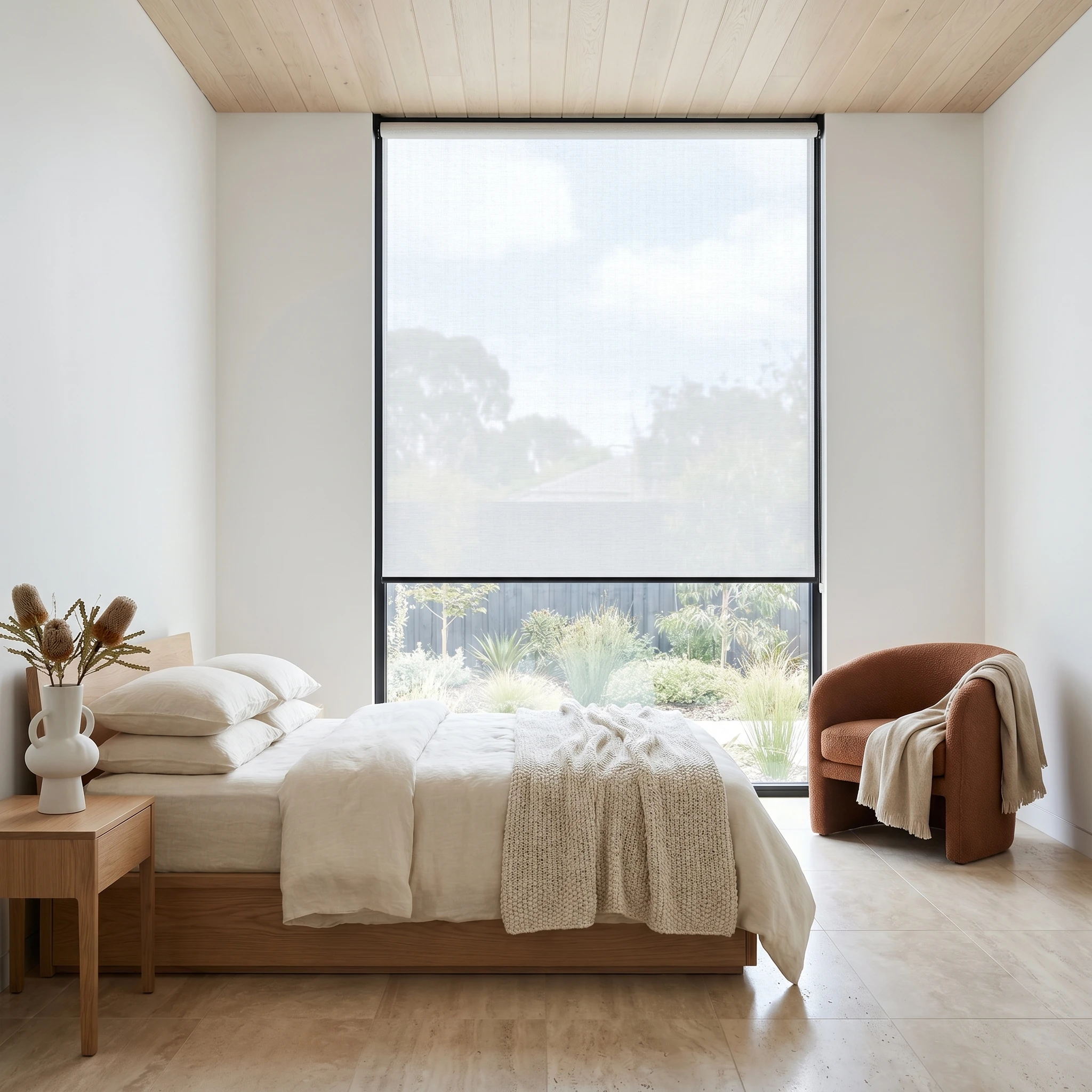 Plaster Sanctuary Light Filtering Roller Blind