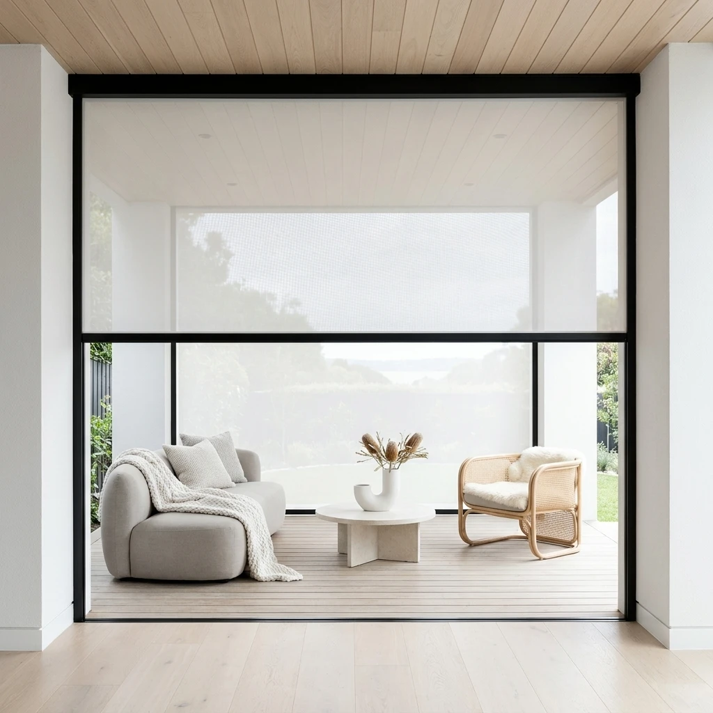Ivory Kleen Screen Roller Blind