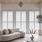 Premium Timber Shutter Off White