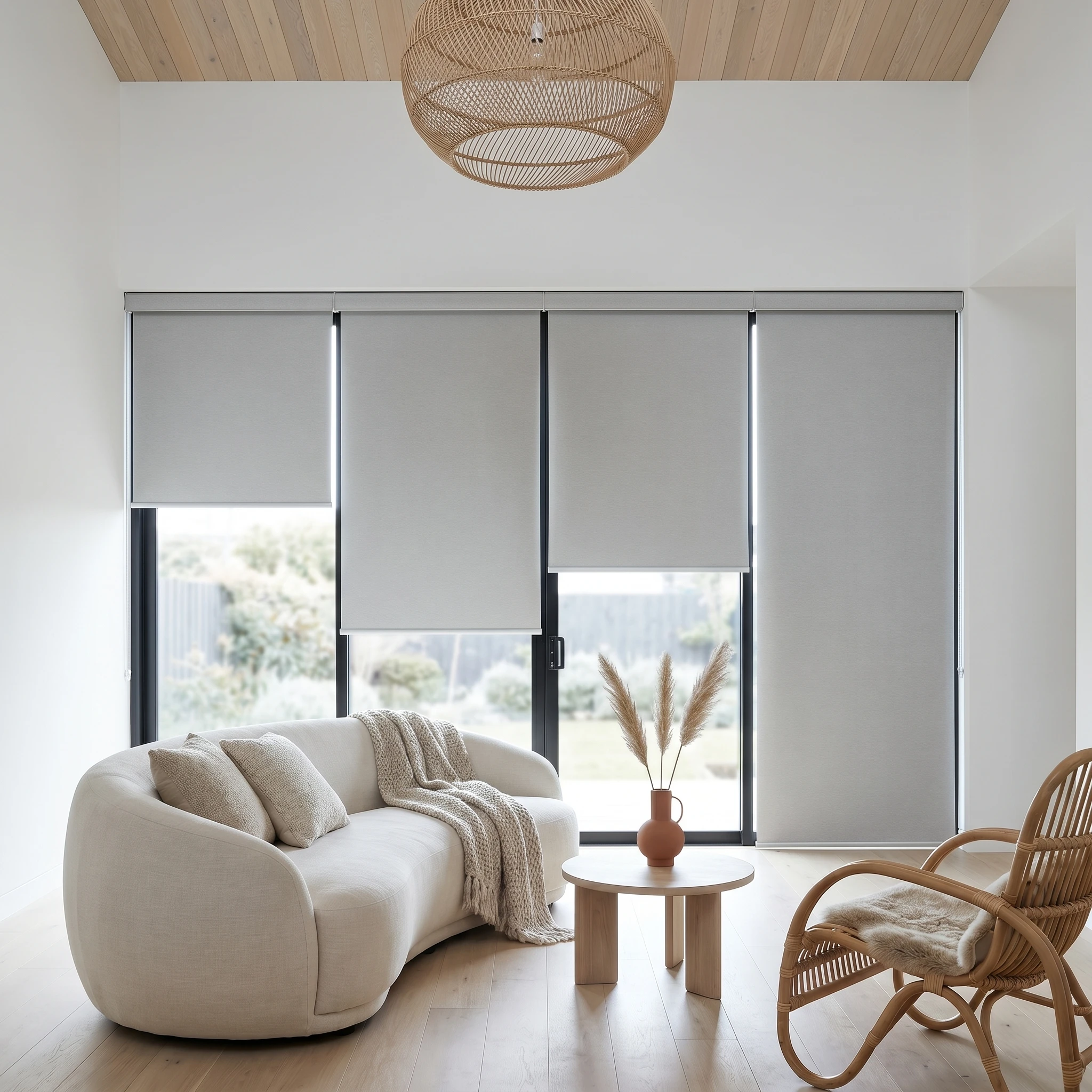Budget Blockout Roller Blind Cotton Ball
