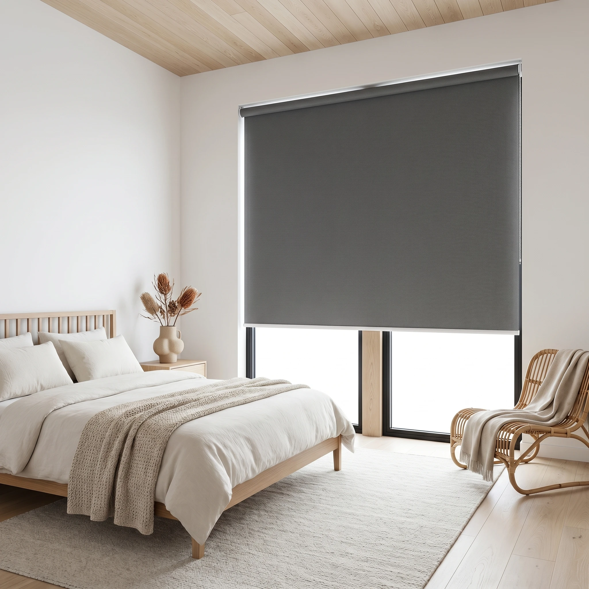 Budget Blockout Roller Blind Nero