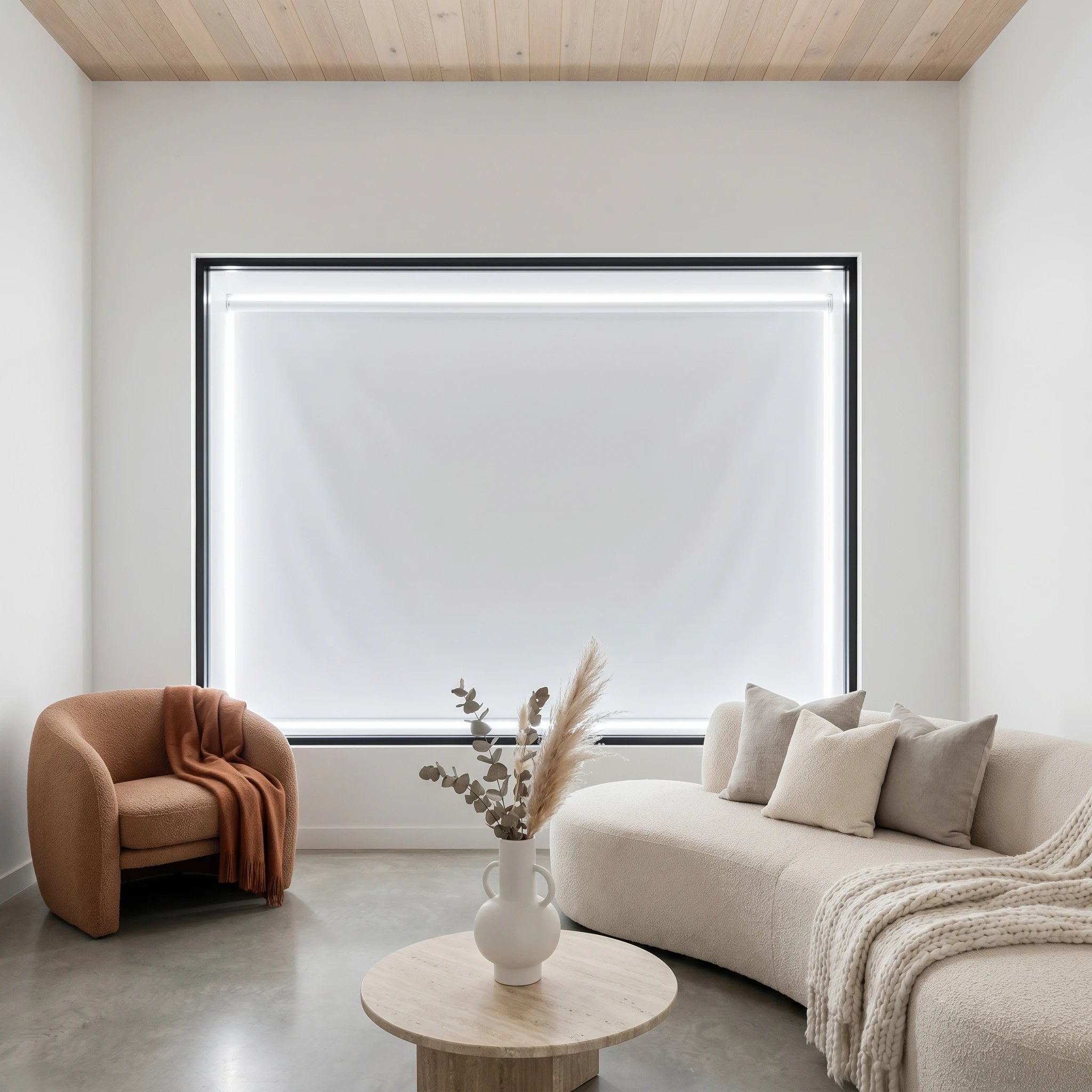 Budget Blockout Roller Blind Pure White