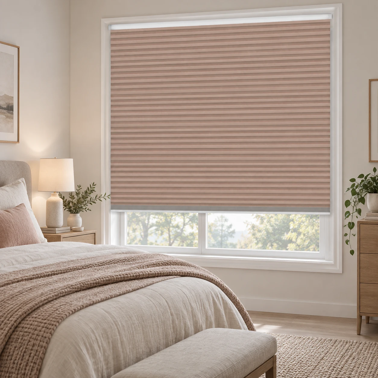 Blush Blockout 25mm Honeycomb Blind