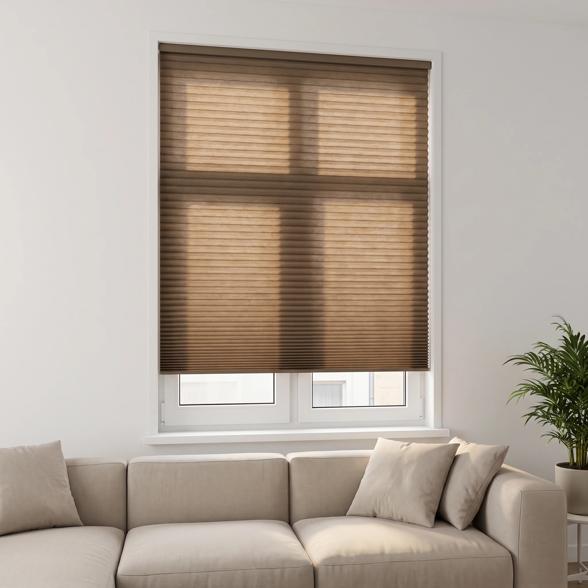 Mushroom Light filtering 25mm Honeycomb Blind