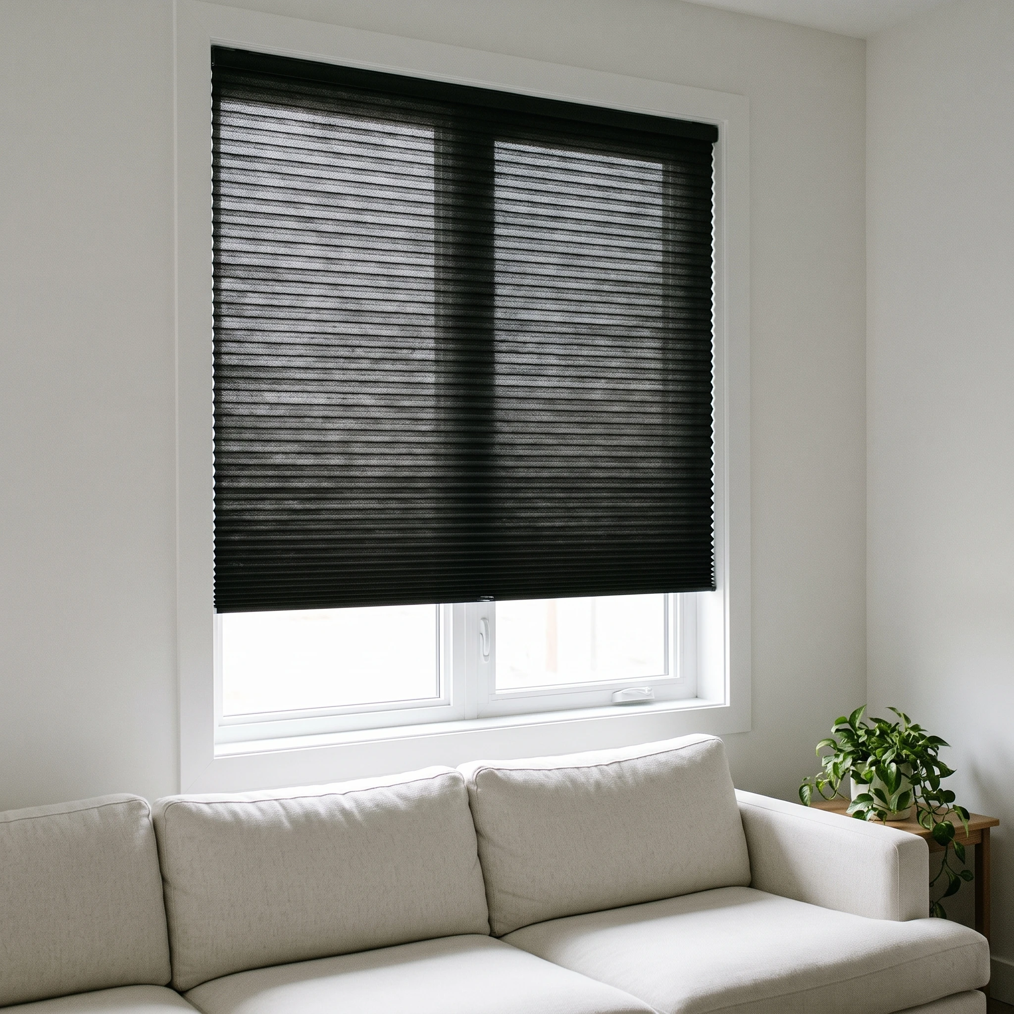 Black filtering 25mm Honeycomb Blind