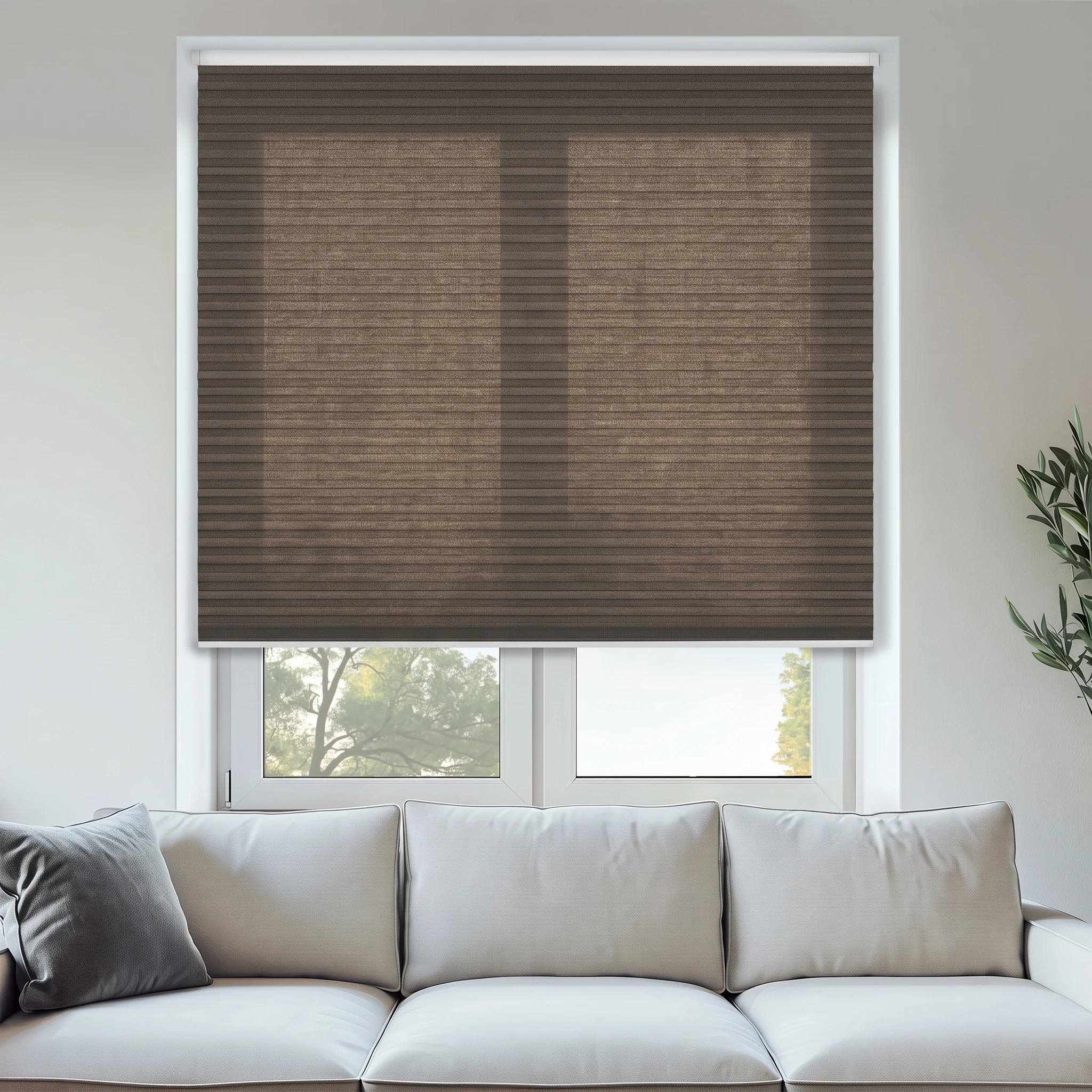 Fawn filtering 25mm Honeycomb Blind