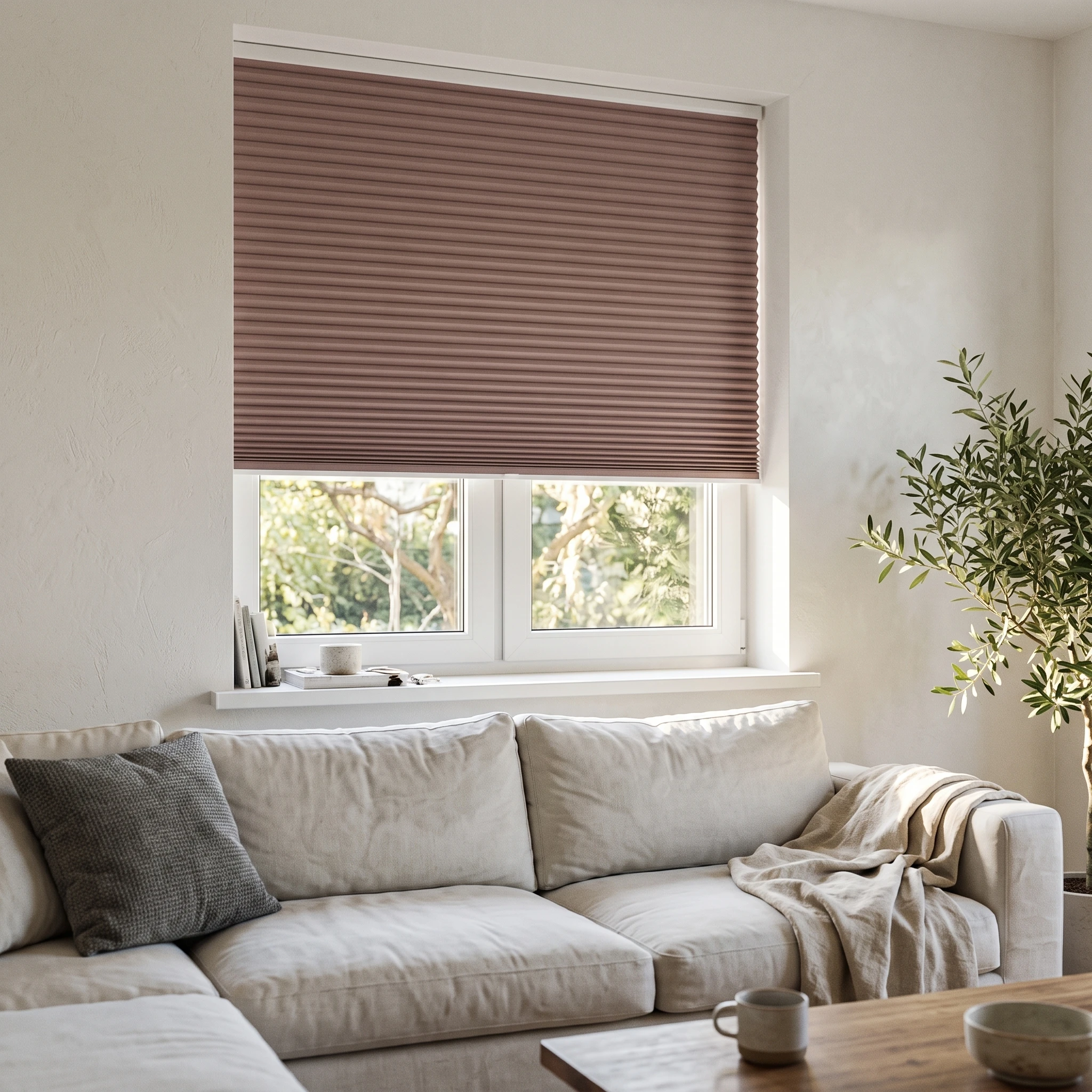 Dusky rose Blockout 25mm Honeycomb Blind