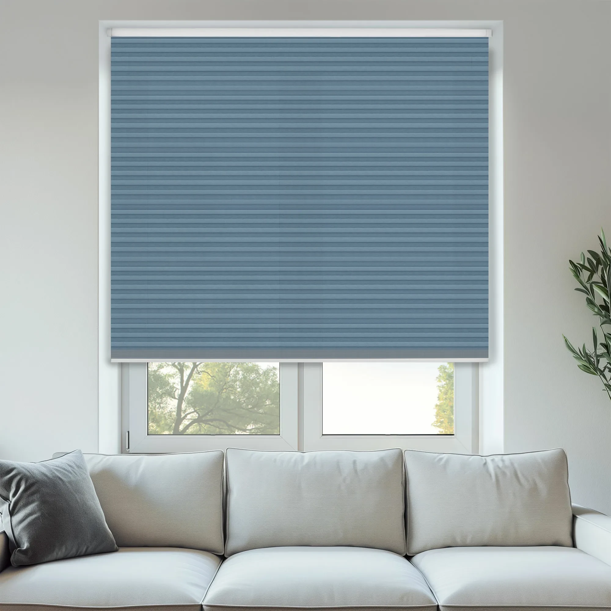 Cornflower Light filtering 25mm Honeycomb Blind